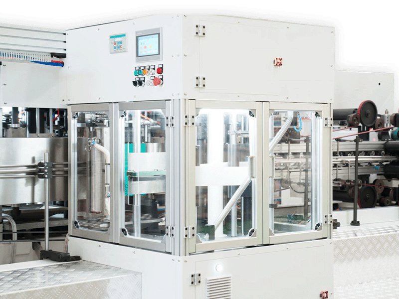 Reinforced valve bag machine